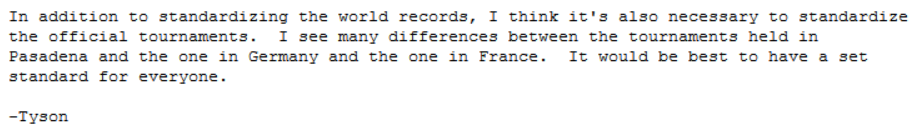 Screenshot of an archived forum message sent by Tyson Mao in early discussions, dated 26th April 2004.